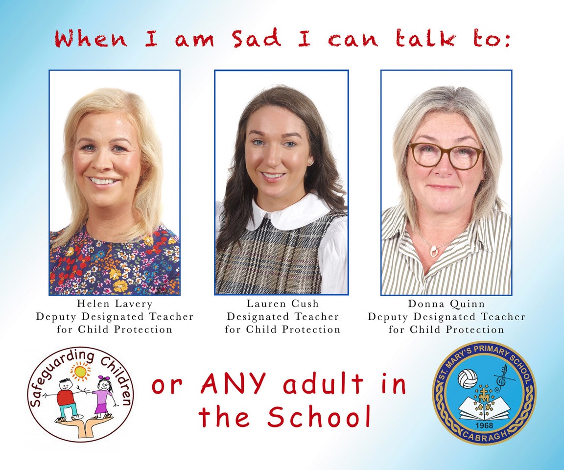 When I am sad I can talk to: