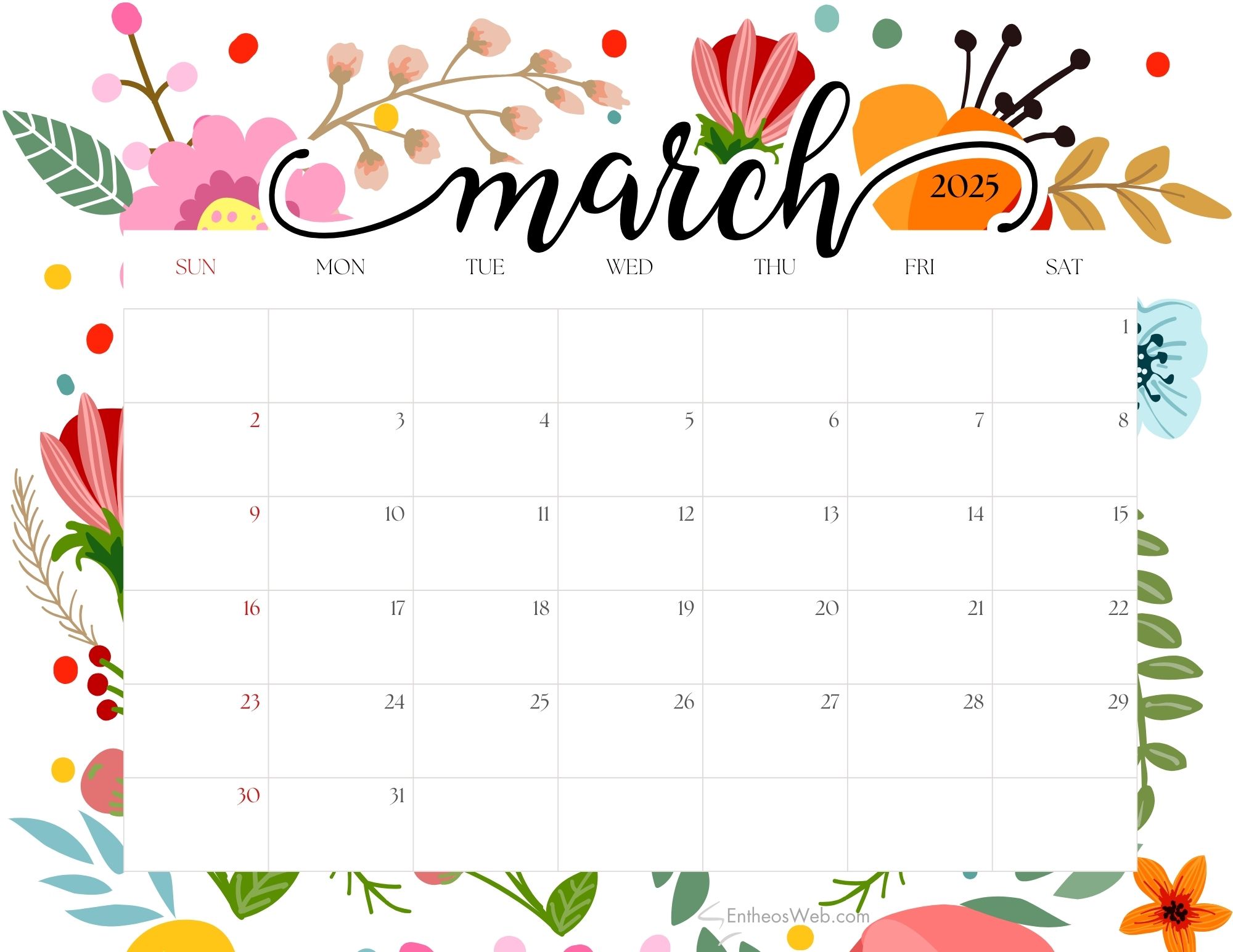 March Calendar